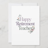 Happy Retirement Teacher カード (正面)