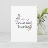 Happy Retirement Teacher カード (スタンド正面)