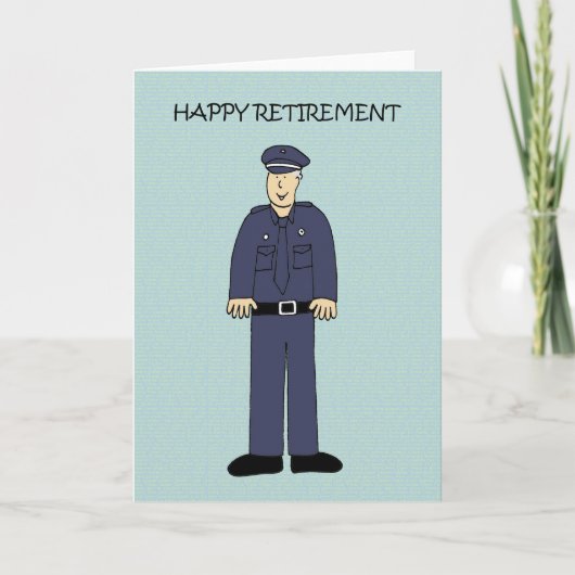 Happy Retirement to Police Officer カード (正面)