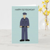 Happy Retirement to Police Officer カード (黄色い花)