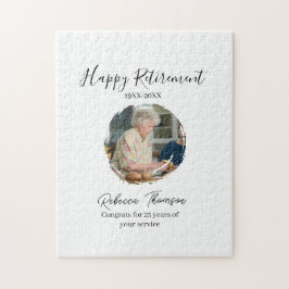 Happy retirement year name circle photo retired ジグソーパズル