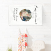 Happy retirement year name circle photo retired 横断幕 (インサイチュ)