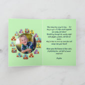 Happy RoarかわいいDinoフォトハロウィンカード カード (内部)