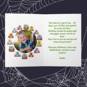 Happy RoarかわいいDinoフォトハロウィンカード カード