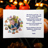 Happy RoarかわいいDinoフォトハロウィンカード カード