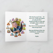 Happy RoarかわいいDinoフォトハロウィンカード カード (内部)