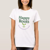 Happy Roots ロゴTシャツ (前面プリント) Tシャツ (正面)