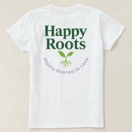 Happy Roots ロゴTシャツ（背面プリント） Tシャツ