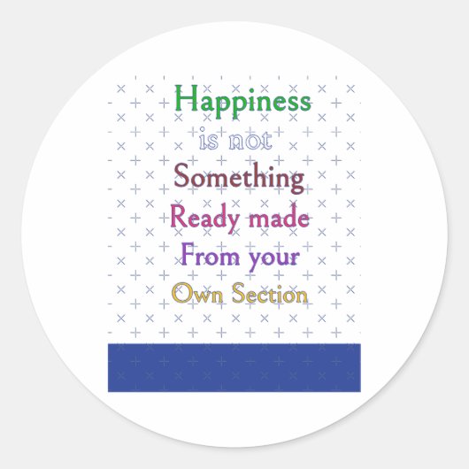 Happy Sシール ラウンドシール (正面)