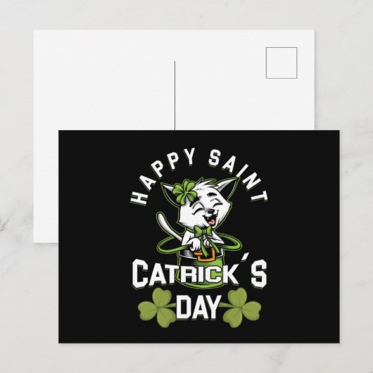Happy Saint Catrick Irish St Patricks Day Gift ポストカード (正面/裏面)