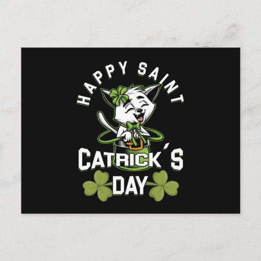 Happy Saint Catrick Irish St Patricks Day Gift ポストカード (正面)