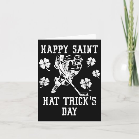 Happy Saint Hat Tricks Day St Patricks Day Funny  カード (正面)