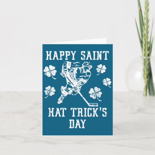 Happy Saint Hat Trick's Day St Patricks Day Funny  カード (正面)