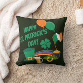 Happy Saint Patrick's Dayのシンボルと伝統 クッション (ブランケット)