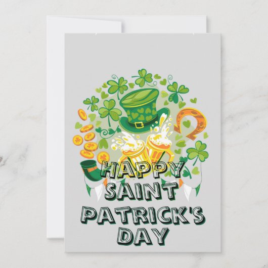 Happy Saint Patrick's Day シーズンカード (正面)