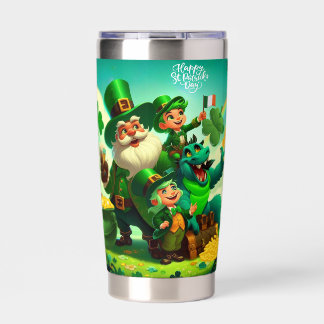Happy Saint Patrick's Day colorful 保温保冷タンブラー