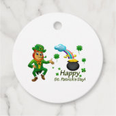 Happy Saint Patrick's Day Leprechaun Rainbow フェイバータグ (正面)