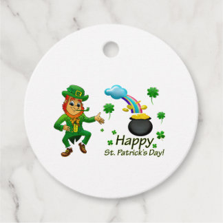 Happy Saint Patrick's Day Leprechaun Rainbow  フェイバータグ