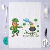 Happy Saint Patrick's Day Leprechaun Rainbow  薄葉紙 (クラフト)