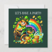 Happy Saint Patrick's Day party  招待状 (正面)