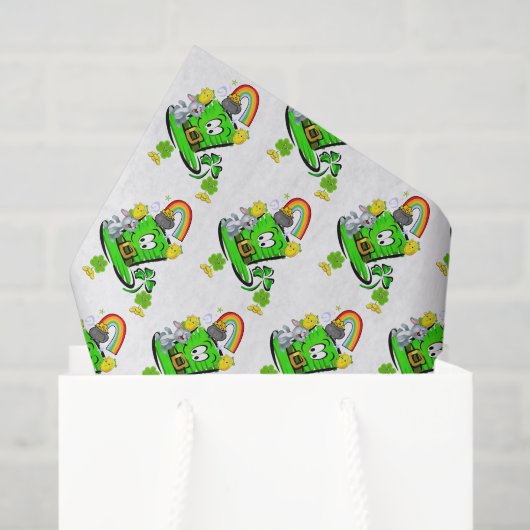 Happy Saint Patrick's Day Rabbit Tissue Paper 薄葉紙 (ギフトバッグ)