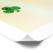 Happy Saint Patrick's Day with Clovers ポスター (コーナー)