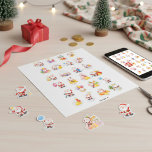 Happy Santa Christmasのステッカーコレクション シール<br><div class="desc">Happy Santa Christmas Collectionのステッカーはサンタをアイコニックな赤いスーツで飾る。各ステッカーは、サンタから贈り物を届けてそりに乗るまでを物語っている。素材高品質製で様々な表面に貼り付けて装飾できる。この祝ステッカーでシーズンを迎え、サンタさんの宇宙を楽しませて笑いあわせよう。</div>