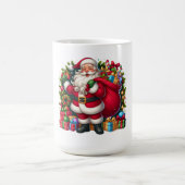 Happy Santa Claus Christmas コーヒーマグカップ (中央)