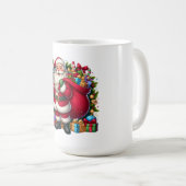 Happy Santa Claus Christmas コーヒーマグカップ (正面右)