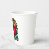 Happy Santa Claus Christmas 紙コップ (左)