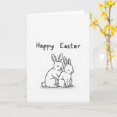 Happy Season Rabbit Friend Card カード (黄色い花)