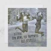 HAPPY SELF 5.25 x 5.25カード 招待状 (正面/裏面)