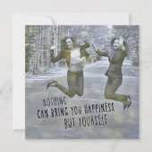 HAPPY SELF 5.25 x 5.25カード 招待状 (正面)