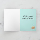 Happy September Birthday Folded Greeting Card カード (内部)
