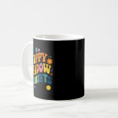 Happy Shadow Thoughts, Funny Design Quote  コーヒーマグカップ (正面左)