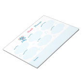 Happy Shark Family Planner ノートパッド (アングル)