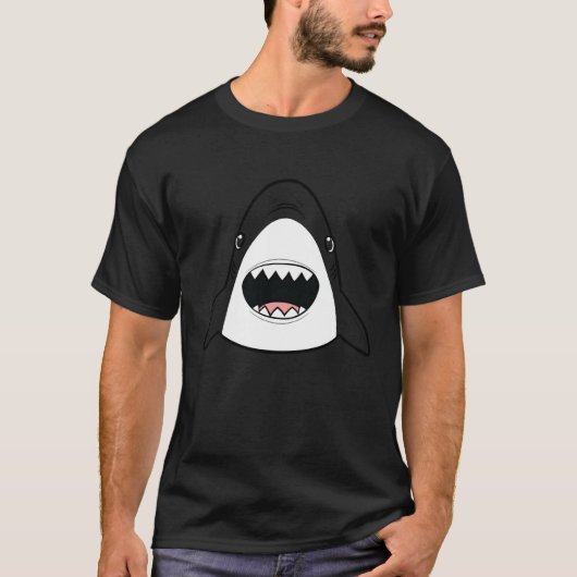 Happy Shark Lazy Halloween Carnival Costume Disgui Tシャツ (正面)