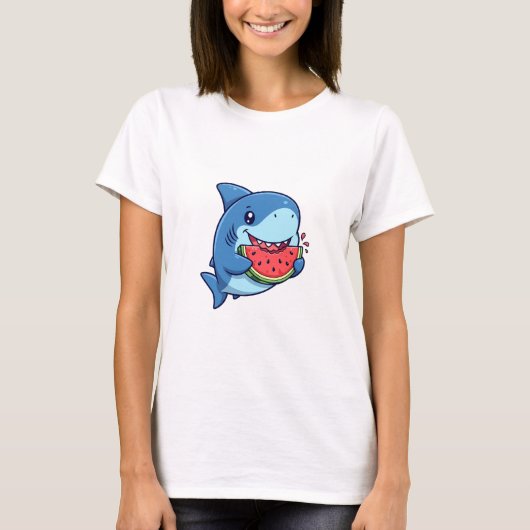 Happy Shark Snack Tシャツ (正面)