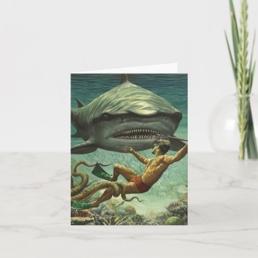 Happy Shark Weekカード カード (正面)