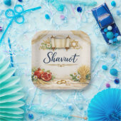 Happy Shavuot, Feast of Weeks, Chag Sameach  ペーパープレート (パーティー)