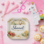 Happy Shavuot, Feast of Weeks, Chag Sameach  ペーパープレート (パーティー)