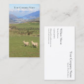Happy Sheep in Field Photos – 名刺 (正面/裏面)