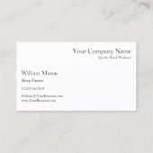 Happy Sheep in Field Photos – 名刺 (裏面)