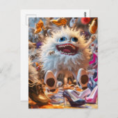 Happy Shoes Monster in happy world ポストカード (正面/裏面)