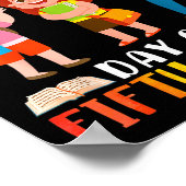 Happy Six Seven Day Of Fifth Grade Student Back To ポスター (角)