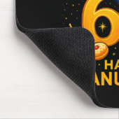 Happy Six Seven Hanukkah Funny Meme Menorah Sloth  マウスパッド (コーナー)