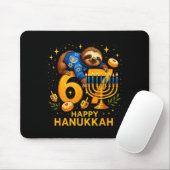 Happy Six Seven Hanukkah Funny Meme Menorah Sloth  マウスパッド (マウス)