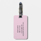 Happy Skeleton Personalized ラゲッジタグ (裏面縦)