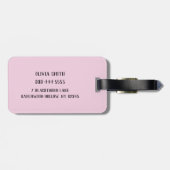 Happy Skeleton Personalized ラゲッジタグ (裏面横)