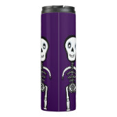 Happy Skeletons with flowers タンブラー (裏面)